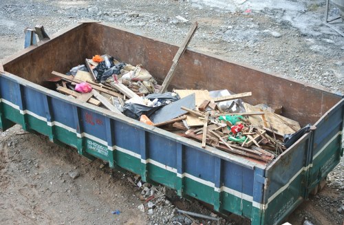 Waste removal truck in Dartmouth Park