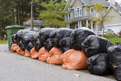 Commercial waste collection services in action